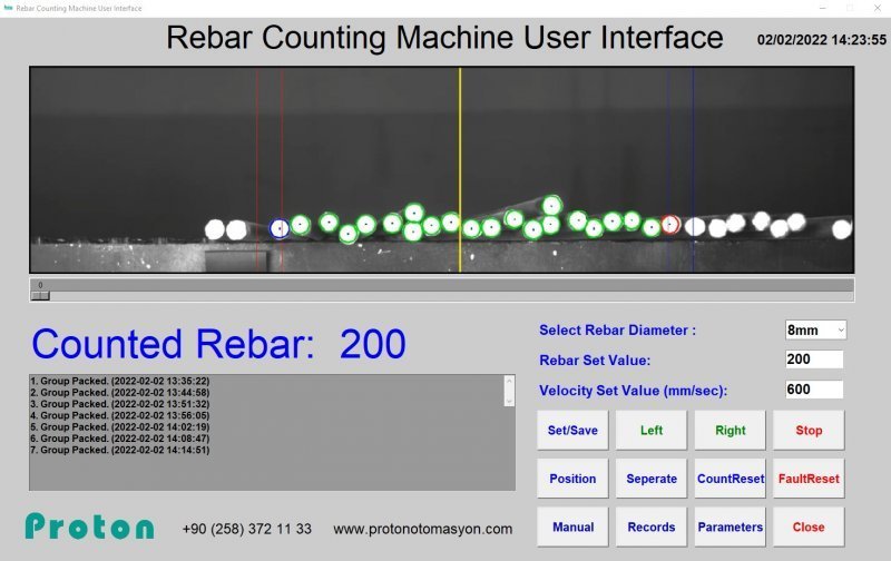 ARCSys - Automatic Rebar Counting and Separating System